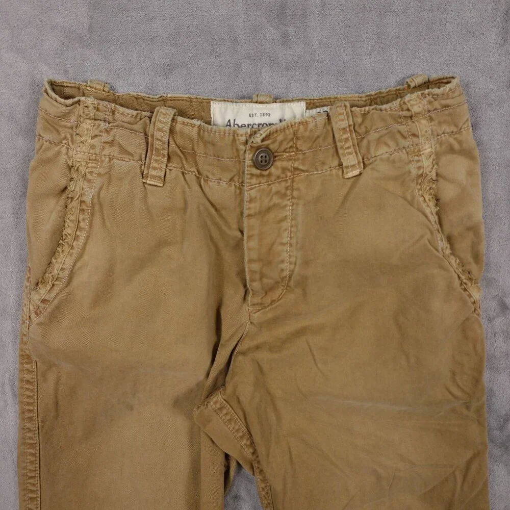 Vintage Abercrombie and Fitch chino pant men's 30x30 tan distressed Y2K - Picture 2 of 15